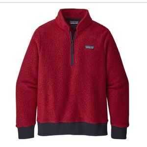 Women's Patagonia Woolyester Fleece Quarter Zip Sweater L